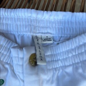 Janie and Jack White Elastic Waist Shorts